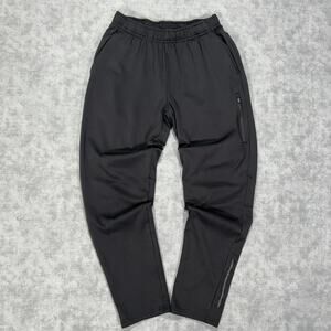 Skora athletic black fleece lined reflective strip running jogger sweatpants M/S